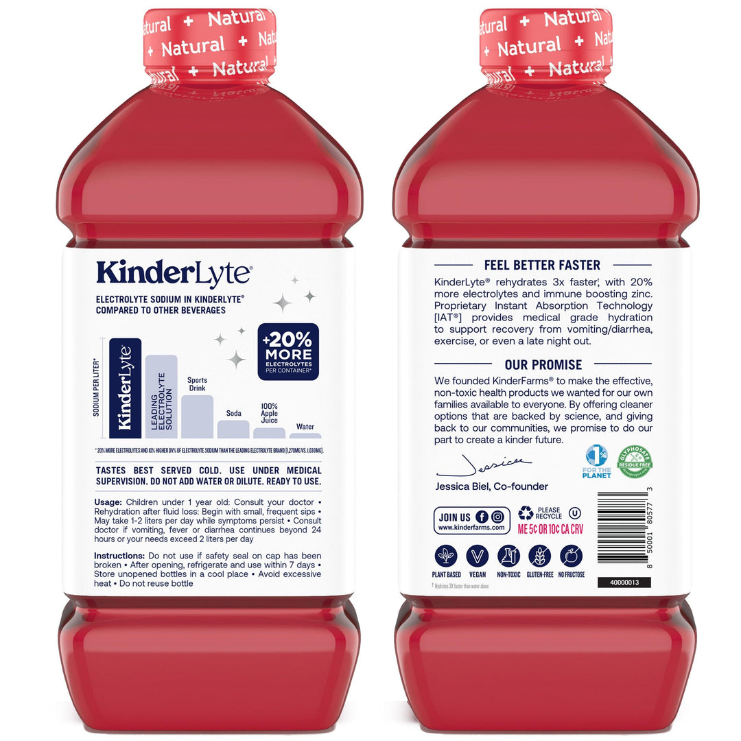 KinderLyte® Oral Electrolyte Solution Strawberry Punch Kinderfarms 