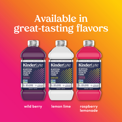 Other great tasting flavors include wild berry, lemon lime and raspberry lemonade.