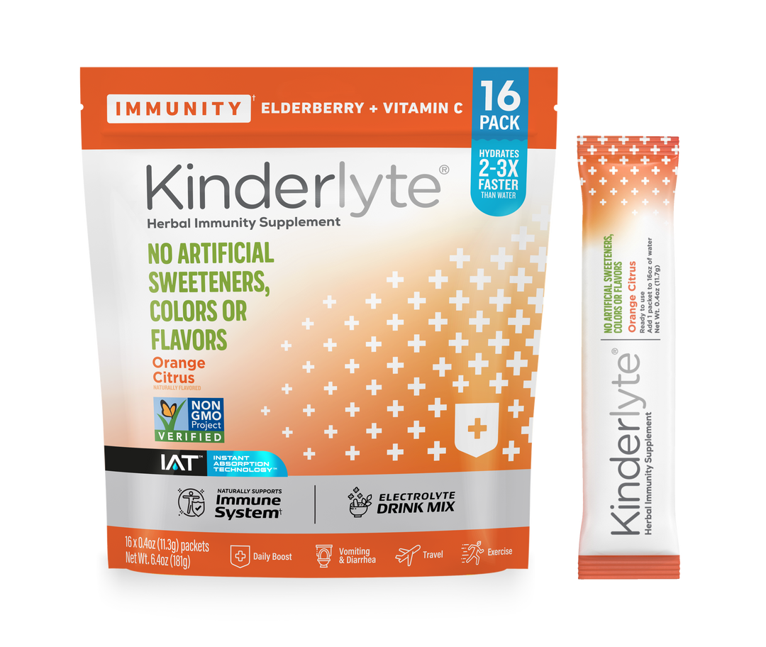KinderLyte® 16ct Herbal Immunity Supplement Orange Citrus