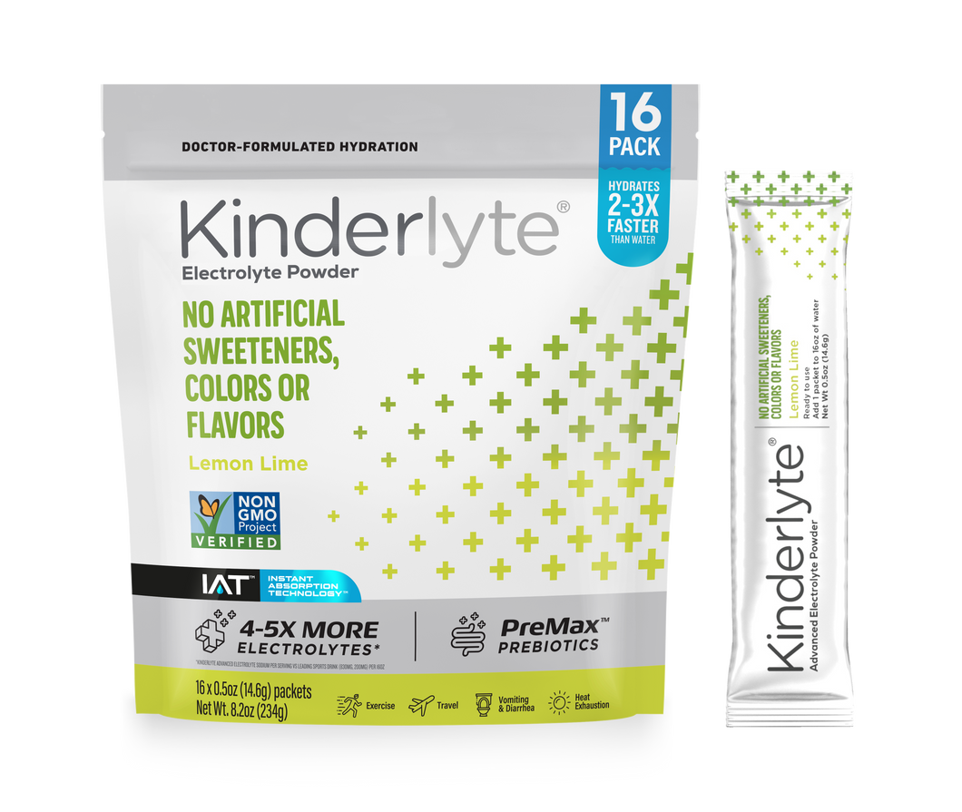 KinderLyte® 16ct Advanced Electrolyte Powder Lemon Lime