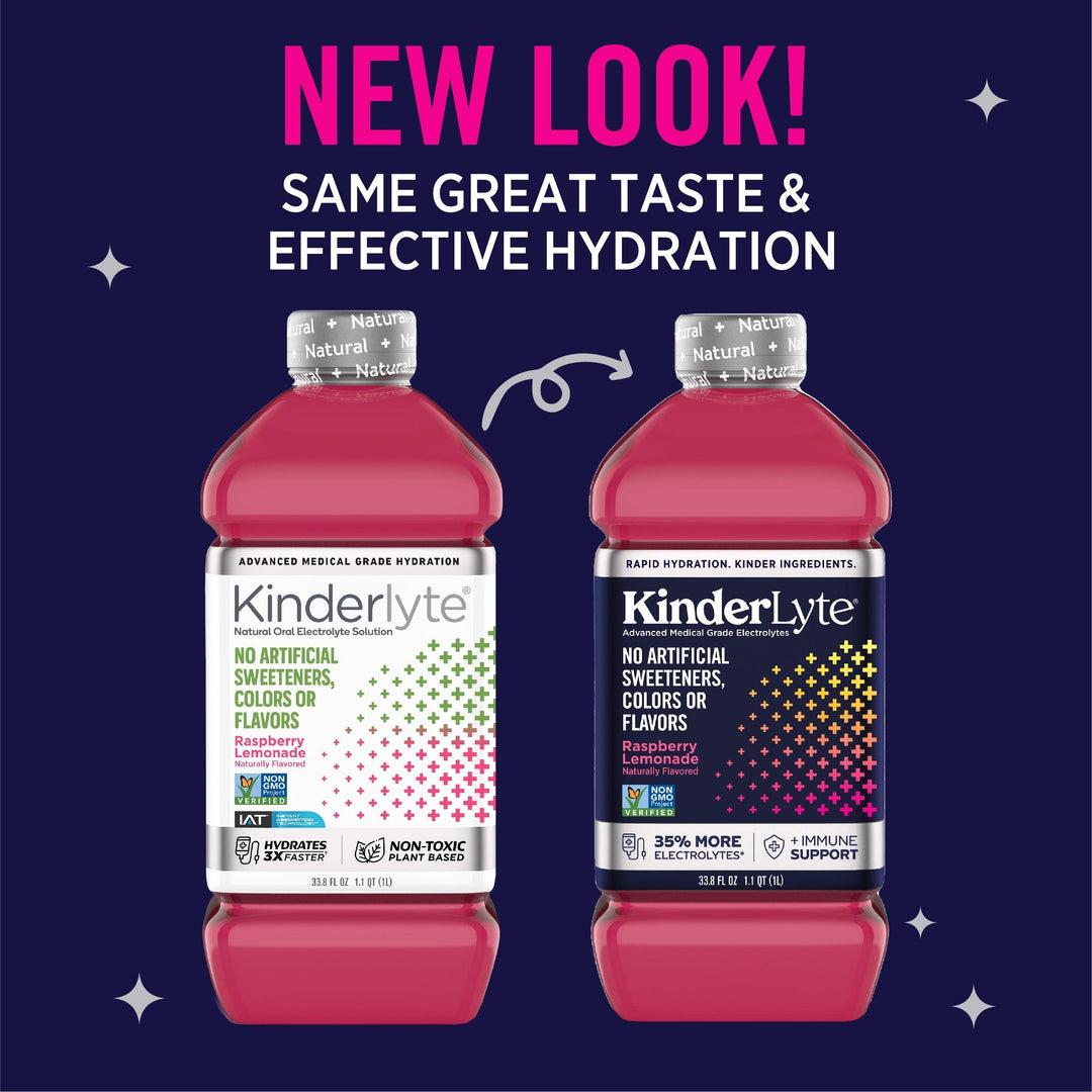 KinderLyte® Advanced Oral Electrolyte Solution Raspberry Lemonade Kinderlyte 