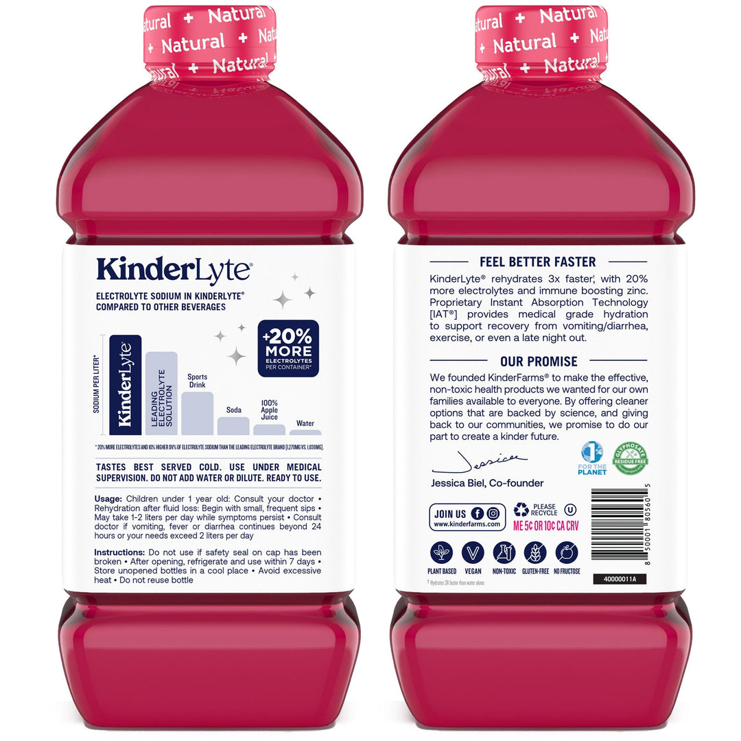 KinderLyte® Oral Electrolyte Solution Cherry Punch Kinderfarms 