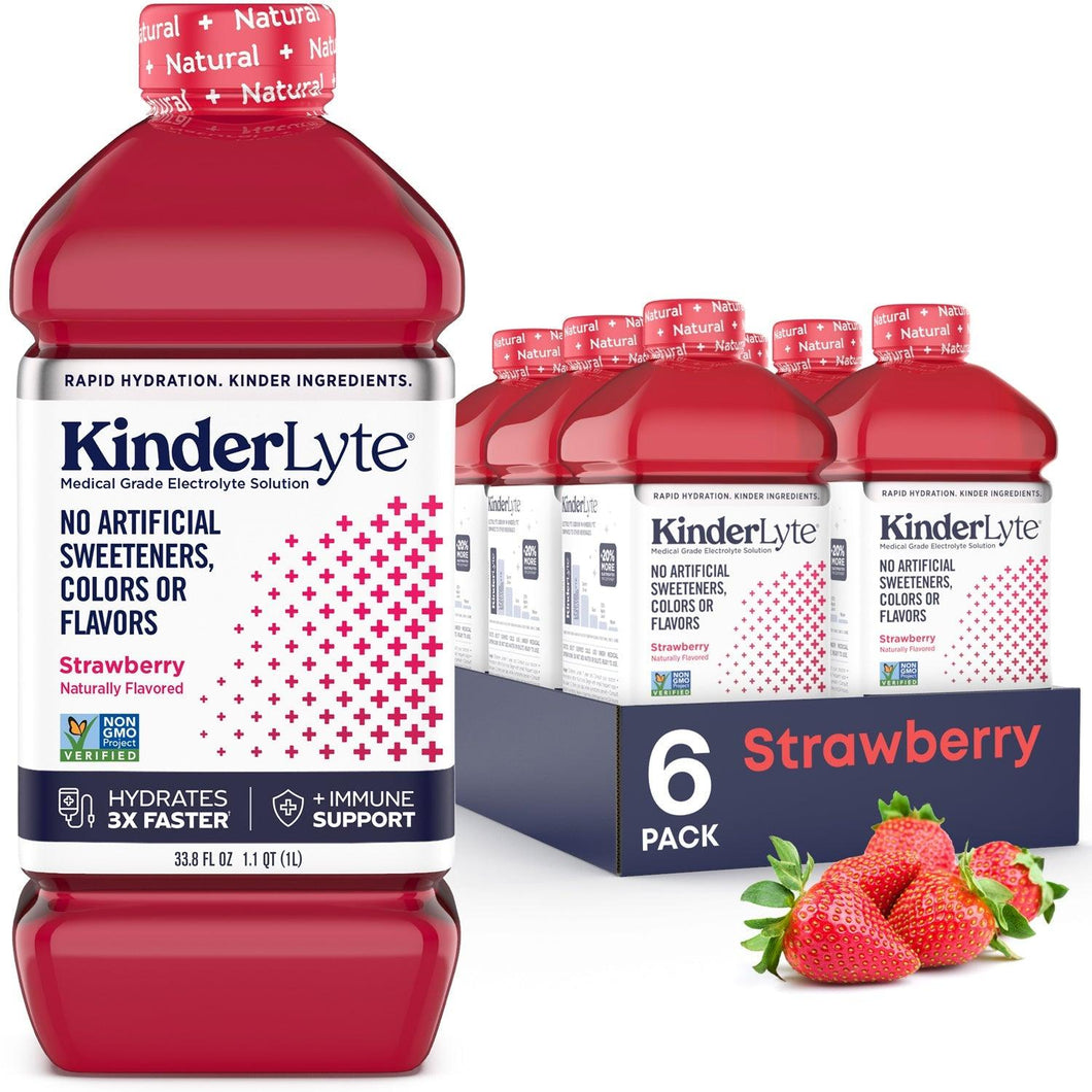 KinderLyte® Oral Electrolyte Solution Strawberry Kinderfarms 